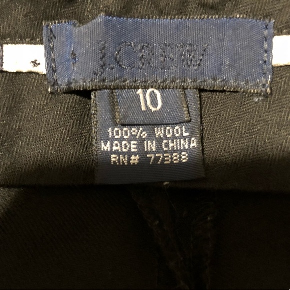 J. Crew Navy Wool Pants Sz 10 - Picture 6 of 8